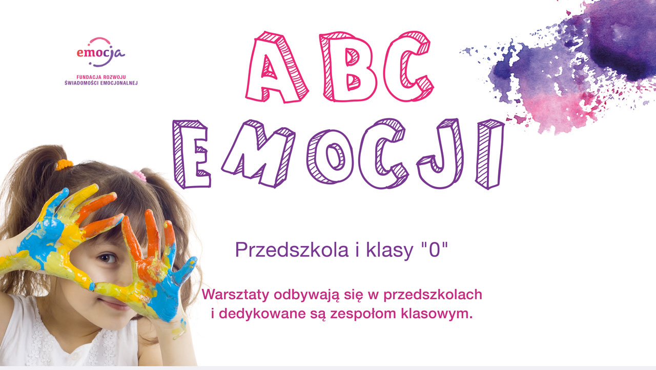 ABC Emocji warsztaty dla dzieci w wieku przedszkolnym Fundacji EmocJa